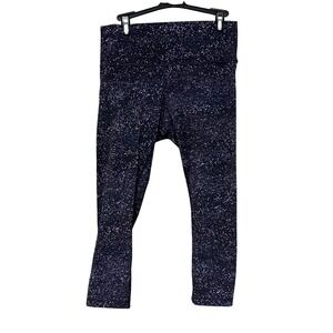 Lululemon Women's Leggings Dark Blue Sparkle Athletic‎ Yoga Pants, Size 10